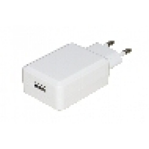 CARICATORE RAPIDO DA RETE CON PRESA USB 5 VOLT 3 AMPERE COLORE BIANCO