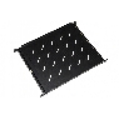 RIPIANO UNIVERSALE PER ARMADIO RACK ESTRAIBILE SU BINARI TELESCOPICI 1 UNITA' NERO 350MM.