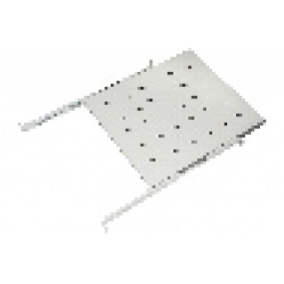 RIPIANO UNIVERSALE PER ARMADIO RACK ESTRAIBILE SU BINARI TELESCOPICI 1 UNITA' GRIGIO 550MM.
