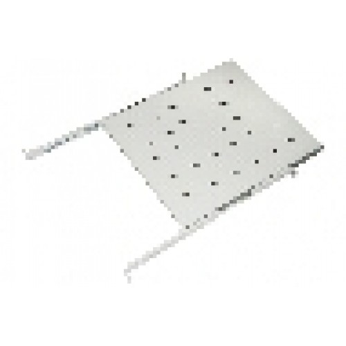 RIPIANO UNIVERSALE PER ARMADIO RACK ESTRAIBILE SU BINARI TELESCOPICI 1 UNITA' GRIGIO 550MM.