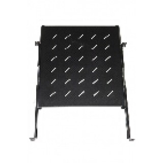 RIPIANO UNIVERSALE PER ARMADIO RACK ESTRAIBILE SU BINARI TELESCOPICI 1 UNITA' NERO 550MM.