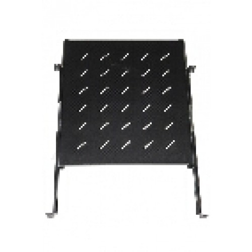 RIPIANO UNIVERSALE PER ARMADIO RACK ESTRAIBILE SU BINARI TELESCOPICI 1 UNITA' NERO 550MM.