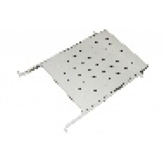 RIPIANO UNIVERSALE PER ARMADIO RACK ESTRAIBILE SU BINARI TELESCOPICI 1 UNITA' GRIGIO 650MM.