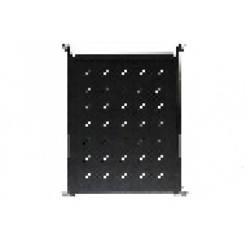 RIPIANO UNIVERSALE PER ARMADIO RACK ESTRAIBILE SU BINARI TELESCOPICI 1 UNITA' NERO 650MM.