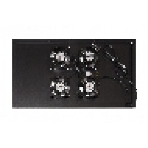 MODULO 4 VENTOLE A SOFFITTO COLORE NERO PER ARMADI 22/42U PROFONDI 1000 LINK