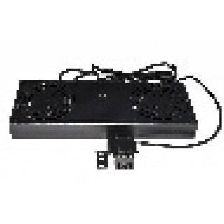 MODULO 2 VENTOLE CON TERMOSTATO PER ARMADI RACK A MURO LINK COLORE NERO