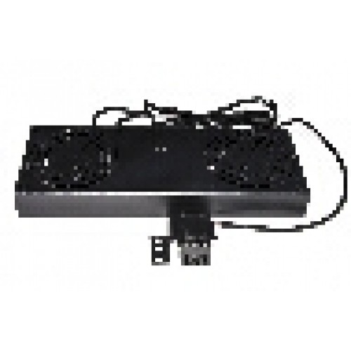 MODULO 2 VENTOLE CON TERMOSTATO PER ARMADI RACK A MURO LINK COLORE NERO