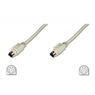 CAVO TASTIERA E MOUSE CONNETTORI MINIDIN 6 POLI MASCHIO/MASCHIO- MT.2