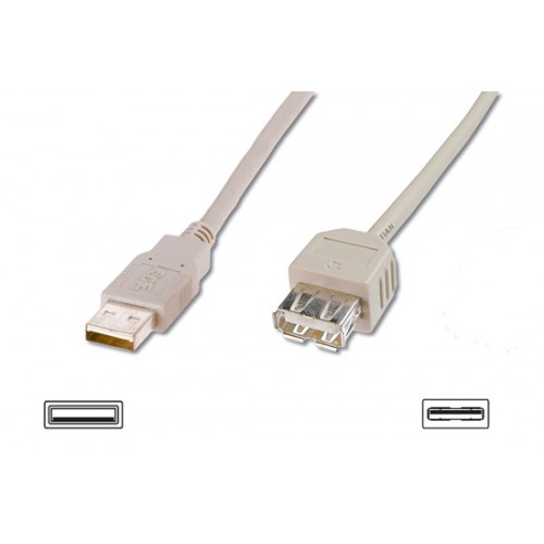 CAVO PROLUNGA USB MT. 5 - CONNETTORI 