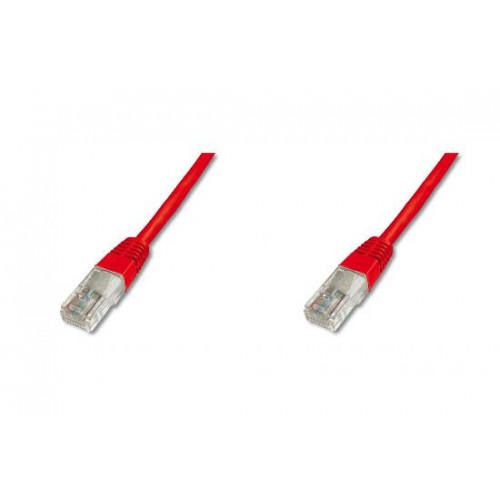 *CAVO RETE UTP CAT 5E NON SCHERMATO - MT. 50  ROSSO