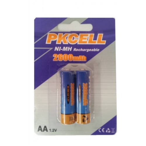 *BATTERIE RICARICABILI NI-MH 1,2 V STILO AA 2500 MAH BLISTER 2 PZ