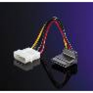 CAVO ADATTATORE ALIMENTAZIONE SATA 15 POLI A 90 GRADI - 4 PIN MOLEX CM. 15