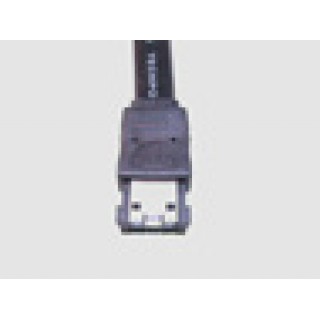 CAVO ESTERNO E-SATA CON 2 CONNETTORI 7 POLI CON CLIP PER BLOCCAGGIO - MT. 0,75 (AK-ESATA-075)