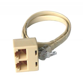 PROLUNGA CM. 30 1 PLUG 6 POLI MASCHIO A 2 PLUG 6 POLI FEMMINA