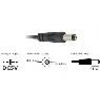 CAVO ALIMENTAZIONE USB CONNETTORE DC 5.5 x 2.1 MM MT 1