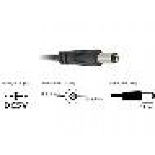 CAVO ALIMENTAZIONE USB CONNETTORE DC 5.5 x 2.1 MM MT 1