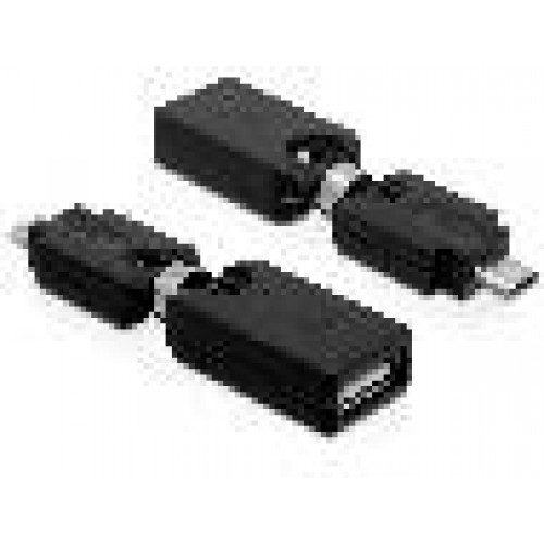 ADATTATORE RUOTABILE USB A FEMMINA - MICRO USB MASCHIO