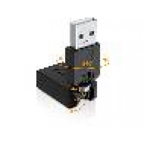 ADATTATORE RUOTABILE USB 2.0 A MASCHIO/FEMMINA
