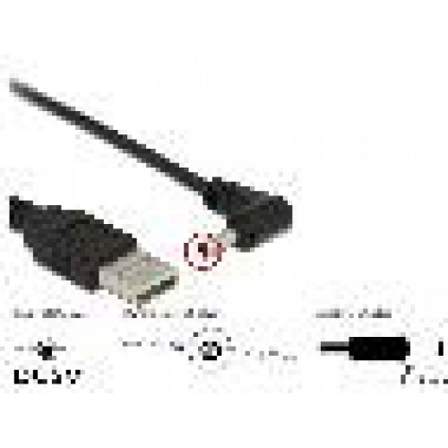 CAVO DI ALIMENTAZIONE USB DC 3,5 X 1,35MM 90